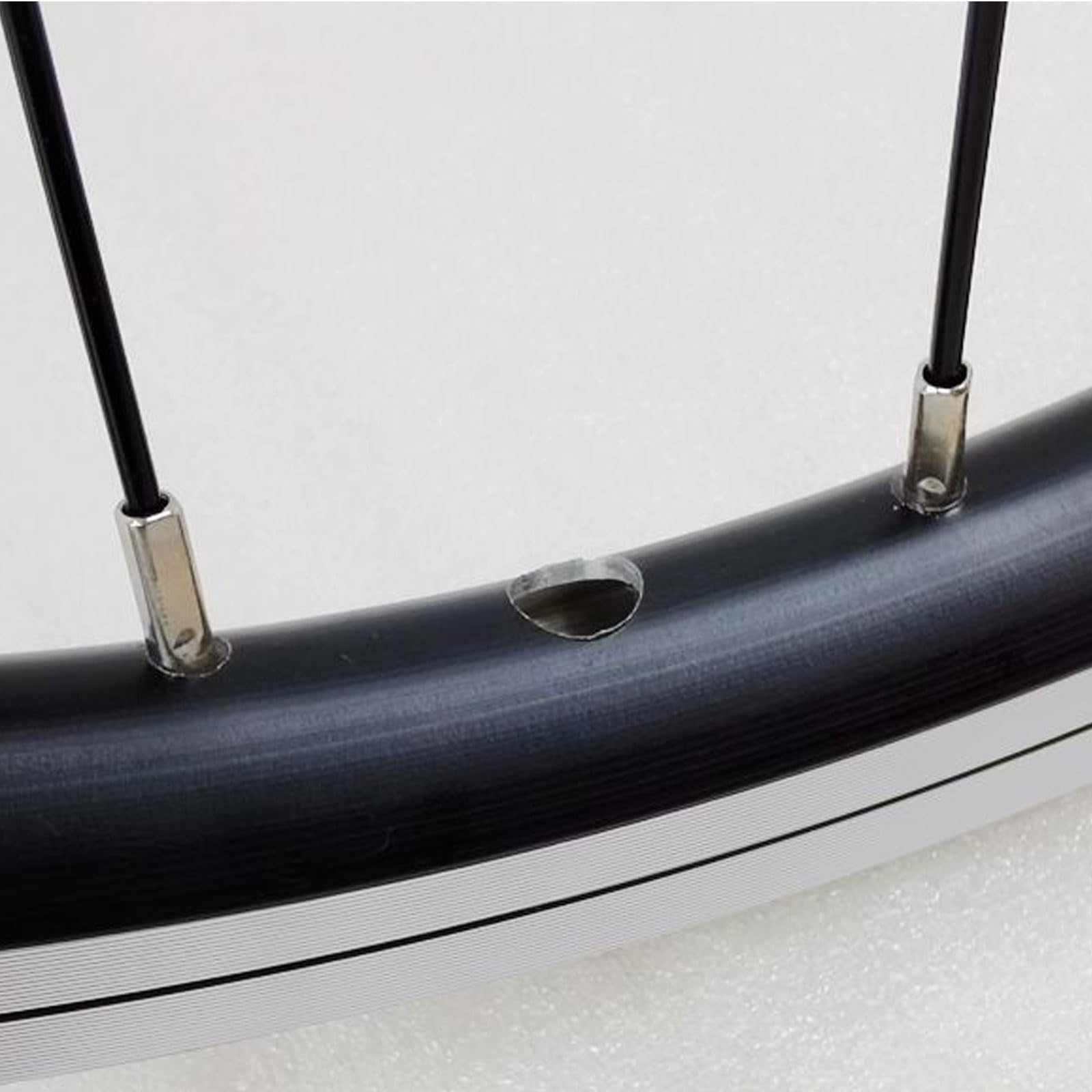 YLME Juego de Ruedas para Bicicletas Plegables, 406/451, Delanteras 74 mm, traseras 130 mm, llanta de aleación de 20 Pulgadas con Freno V-Brake de Doble Pared,406 Black,100/130