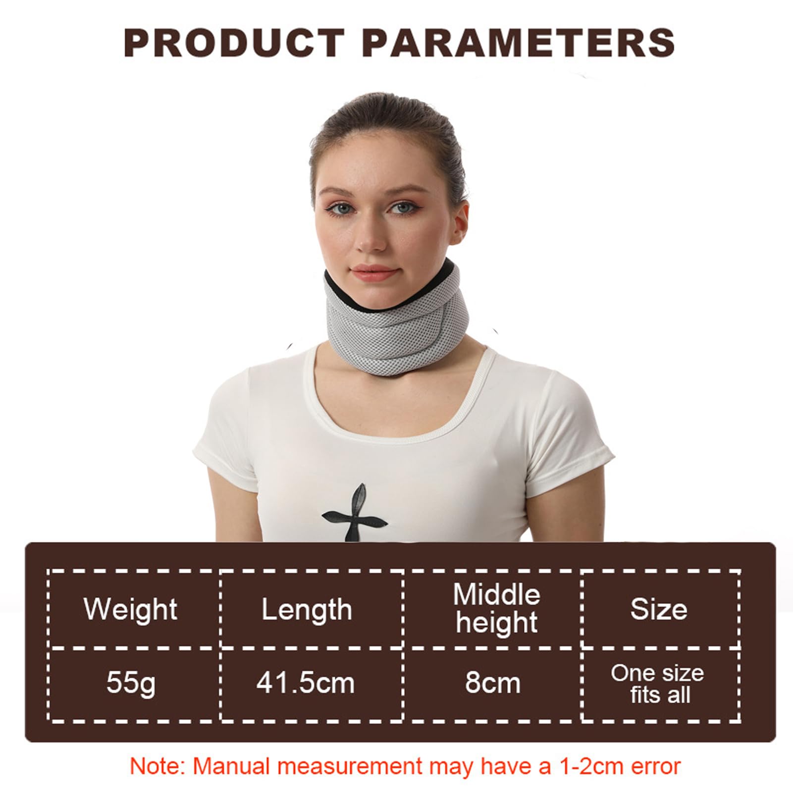 Almohada para el cuello, soporte para el cuello, evita eficazmente los ronquidos, soporte para el cuello humano, soporte para el cuello asistido por el sueño, transpirable y protección contra la baja