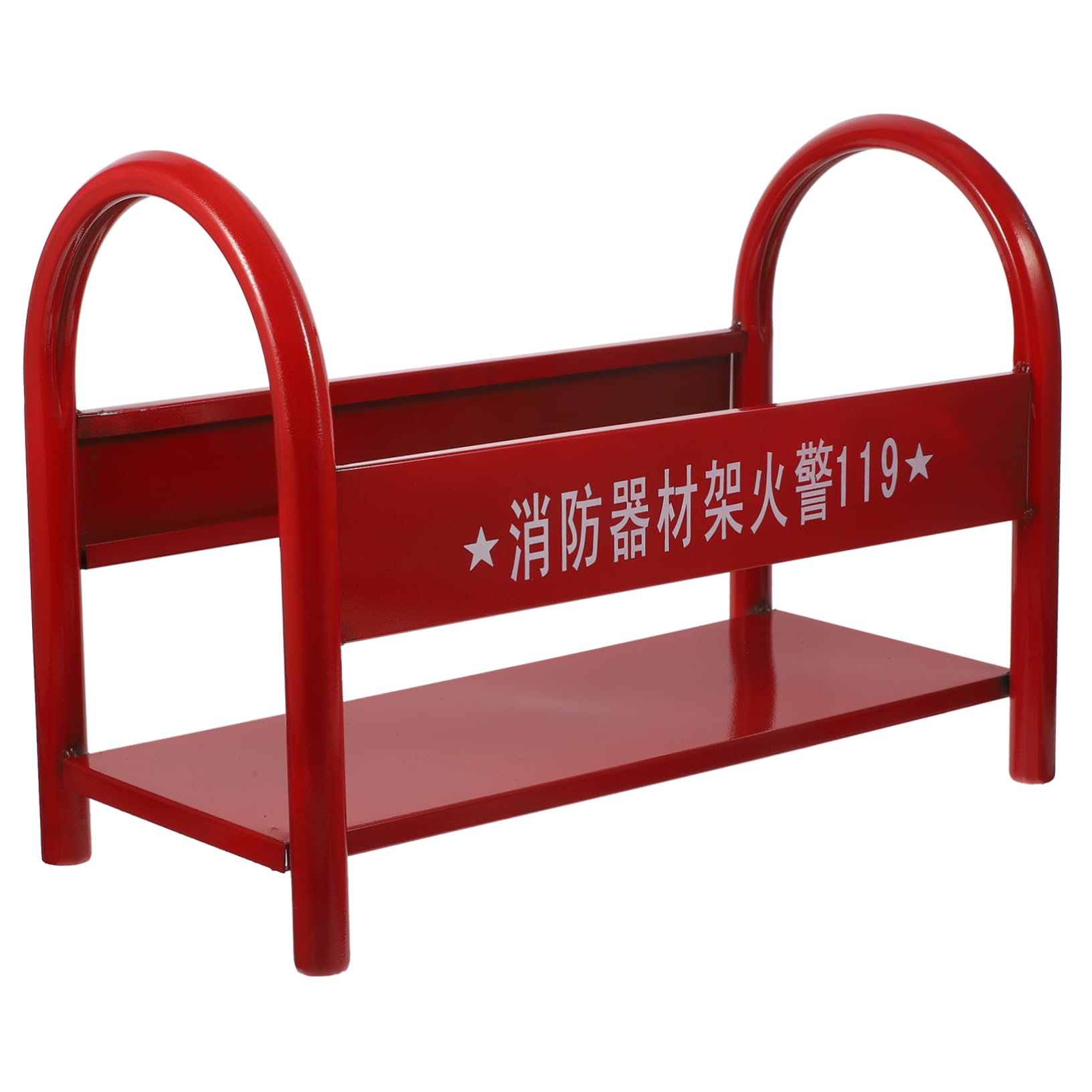 OSOLADY Red Fire Extinguisher Rack Fire Extinguisher Shelf Fire Extinguisher Stand for Storage Iron Fire Extinguisher Rack for Storage