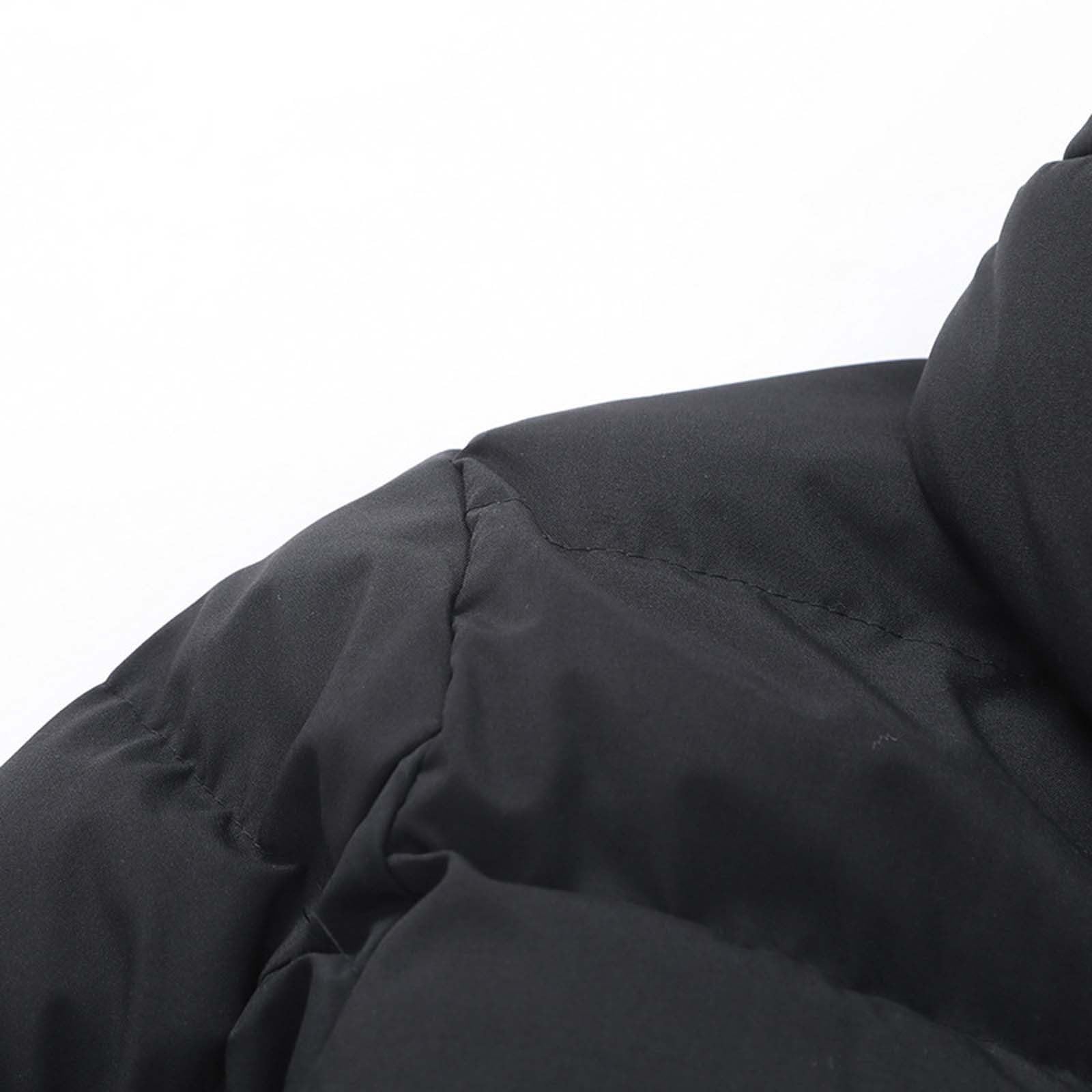 Generisch Wintermantel Lang Herren Steppjacke Hooded Winddicht Winterjacke Winterparka Herren mit Full Zip Skijacke Snowboard Puffer Jacke Daunenjacken Regular
