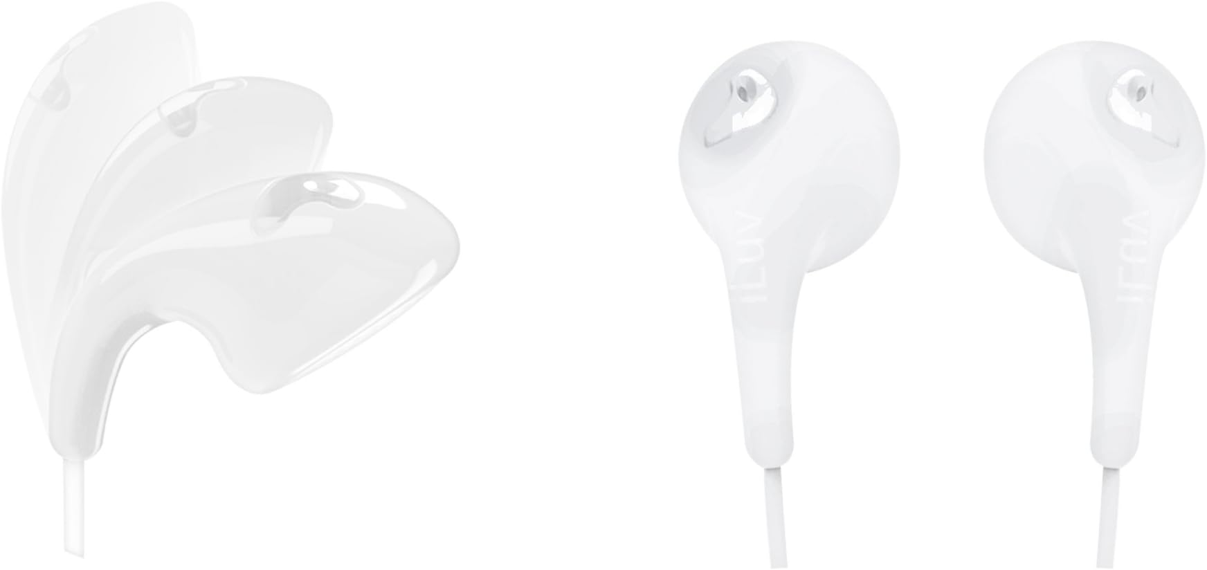 iLuv2 Bubble Gum II Earphones in White