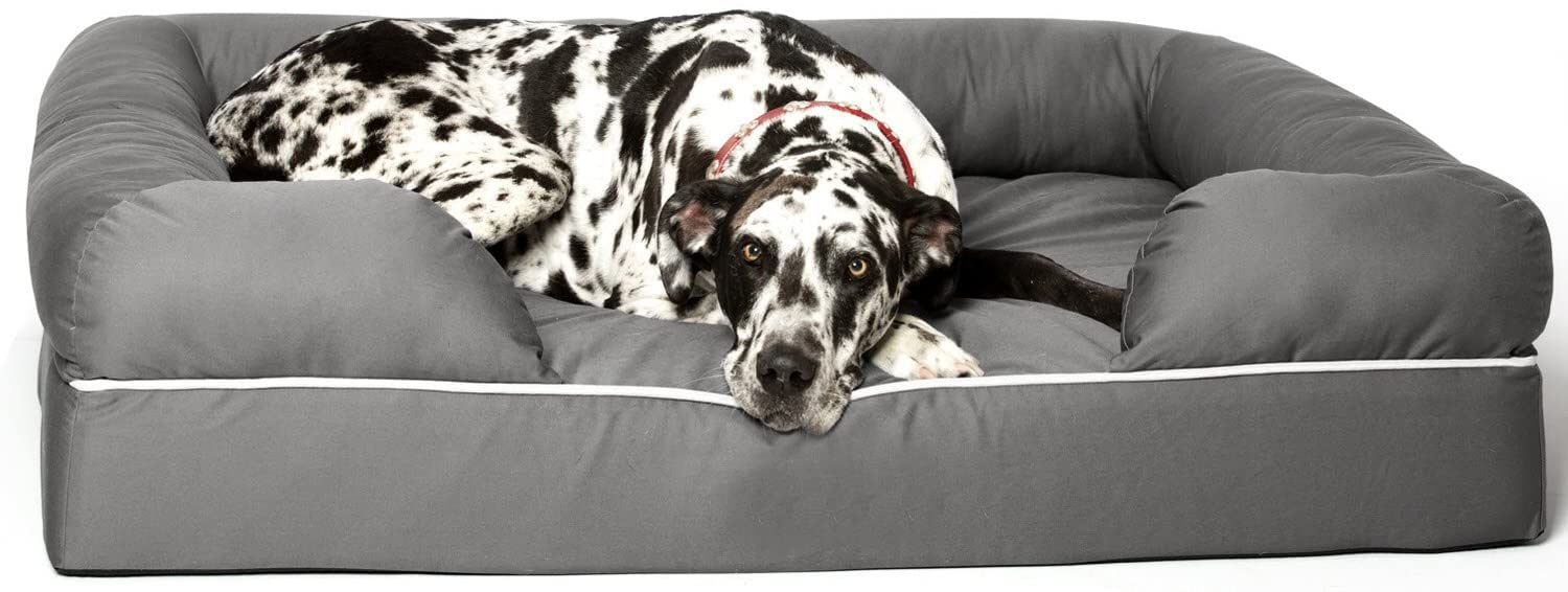Petslover Ultimate Dog Bed | Solid CertiPUR-Indian Foam | Multiple Sizes, Medium Firmness Bolster, Waterproof Liner, Breathable Fabric (B09VC8P1D7) Amazon Price History, Amazon Price Tracker