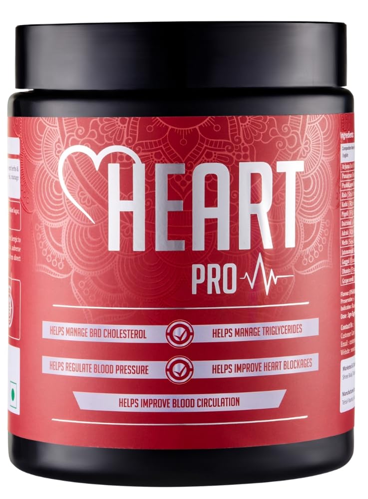 Mango Herbs Heart Pro | Ayurvedic Heart Health Supplement | Lowers Cholesterol, Clears Blockages, Regulates Blood Pressure | Ministry of Ayush approved | 150gm Vegetarian (B0CR69RR9Z) Amazon Price History, Amazon Price Tracker
