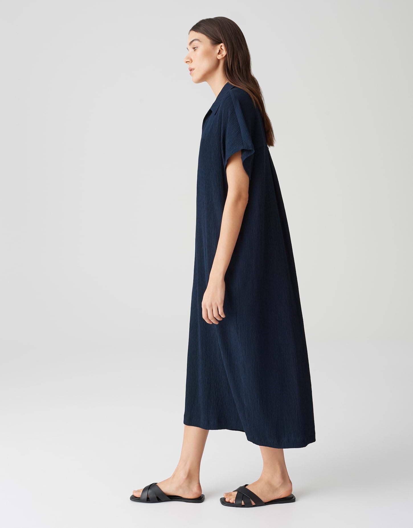 OPUS Damen Midikleid | Midikleid WANNI aus Viskosemix mit zarter Struktur
