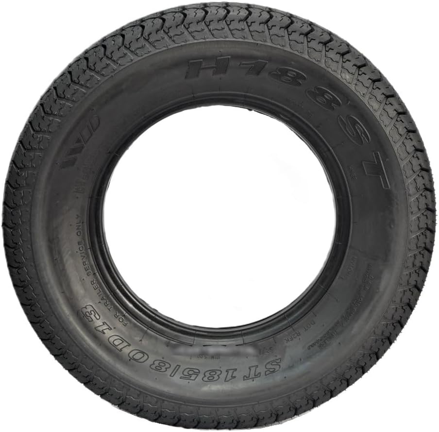 eCustomrim ST185/80D13 Trailer Tire Bias Ply DEEP TREAD Load C D.O.T. Approved - 2 Year Warranty w/Free Roadside