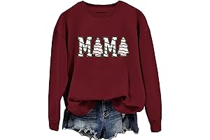 Christmas Maternity Mama Tree Sweatshirt Long Sleeve Xmas Pullover
