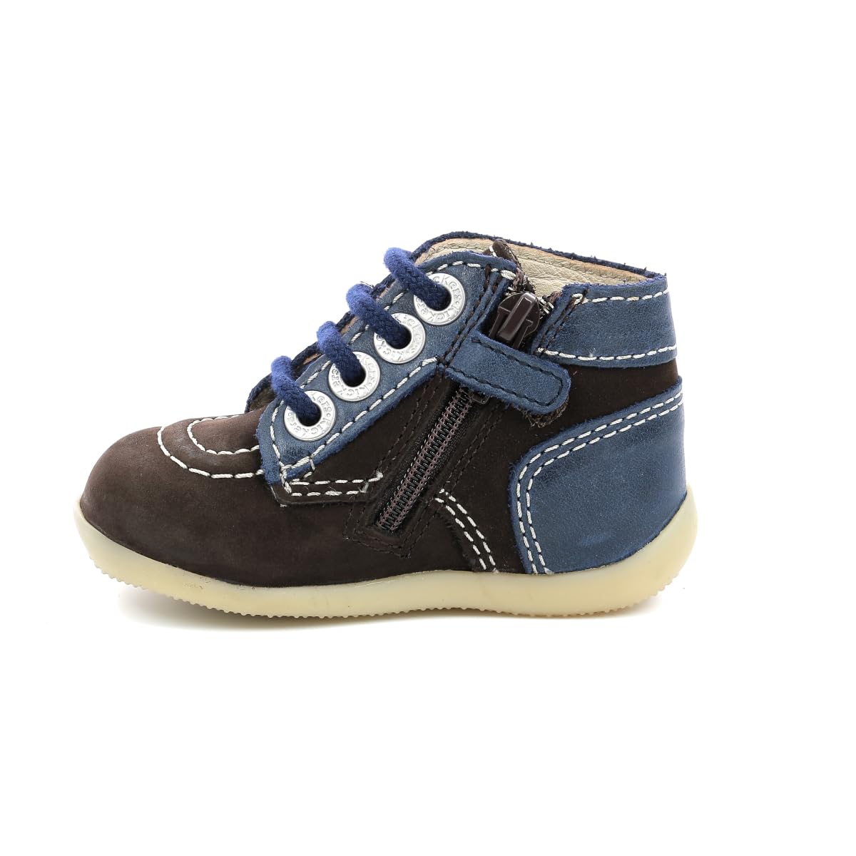 Kickers Bonzip-2, Scarpe con Lacci Bimbo 0-24