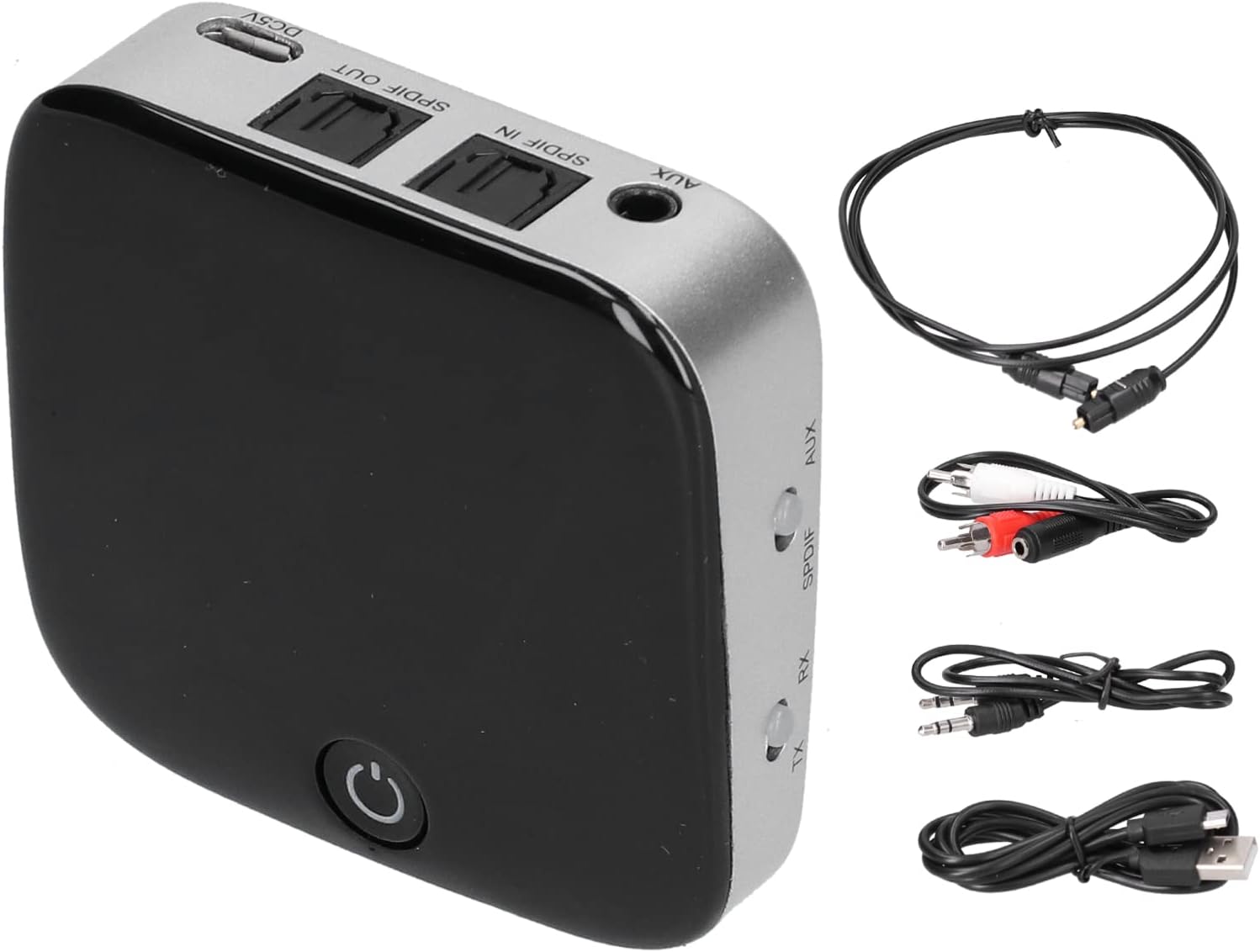 GLOGLOW Wireless Receiver Adapter -029, Bluetooth 5.0 Technology, 10m Range with 12 Hours Playback for Wired Headphones and Audio Streaming