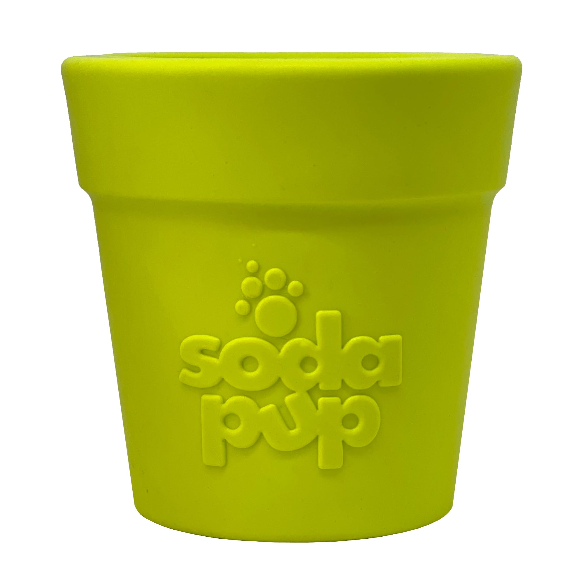 Sodapup Green Flower Pot – Durable, Non-Toxic Dog Treat Dispenser & Chew Toy Made In Usa For Mental Stimulation, Problem Chewing, Calming Nerves & More