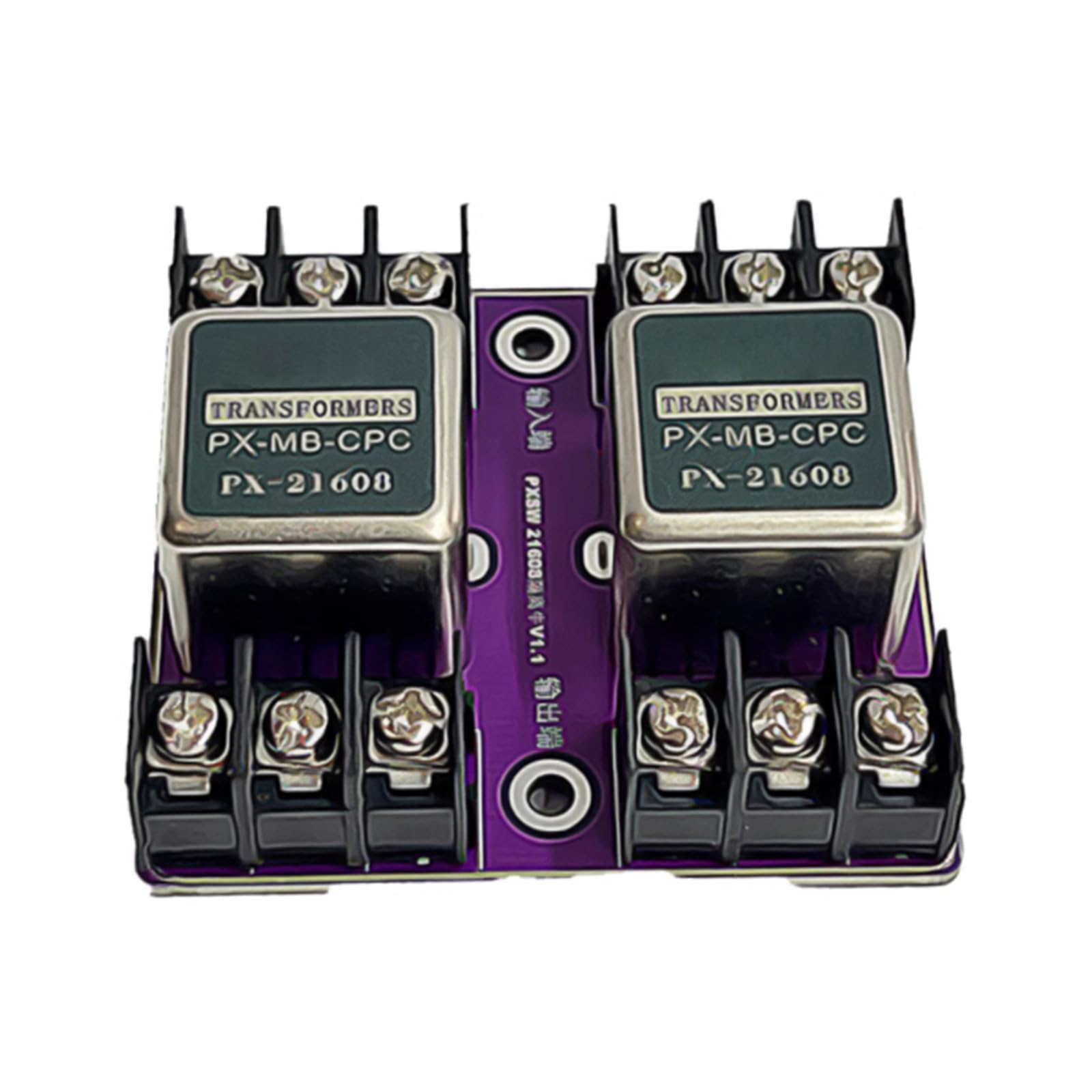 Aislador de sonido de conversión simétrico y desequilibrado 21608 Permalloy Transformador de voltaje de aislamiento acústico 600: 600 20 Hz-20 kHz Accesorios para adaptador de computadora
