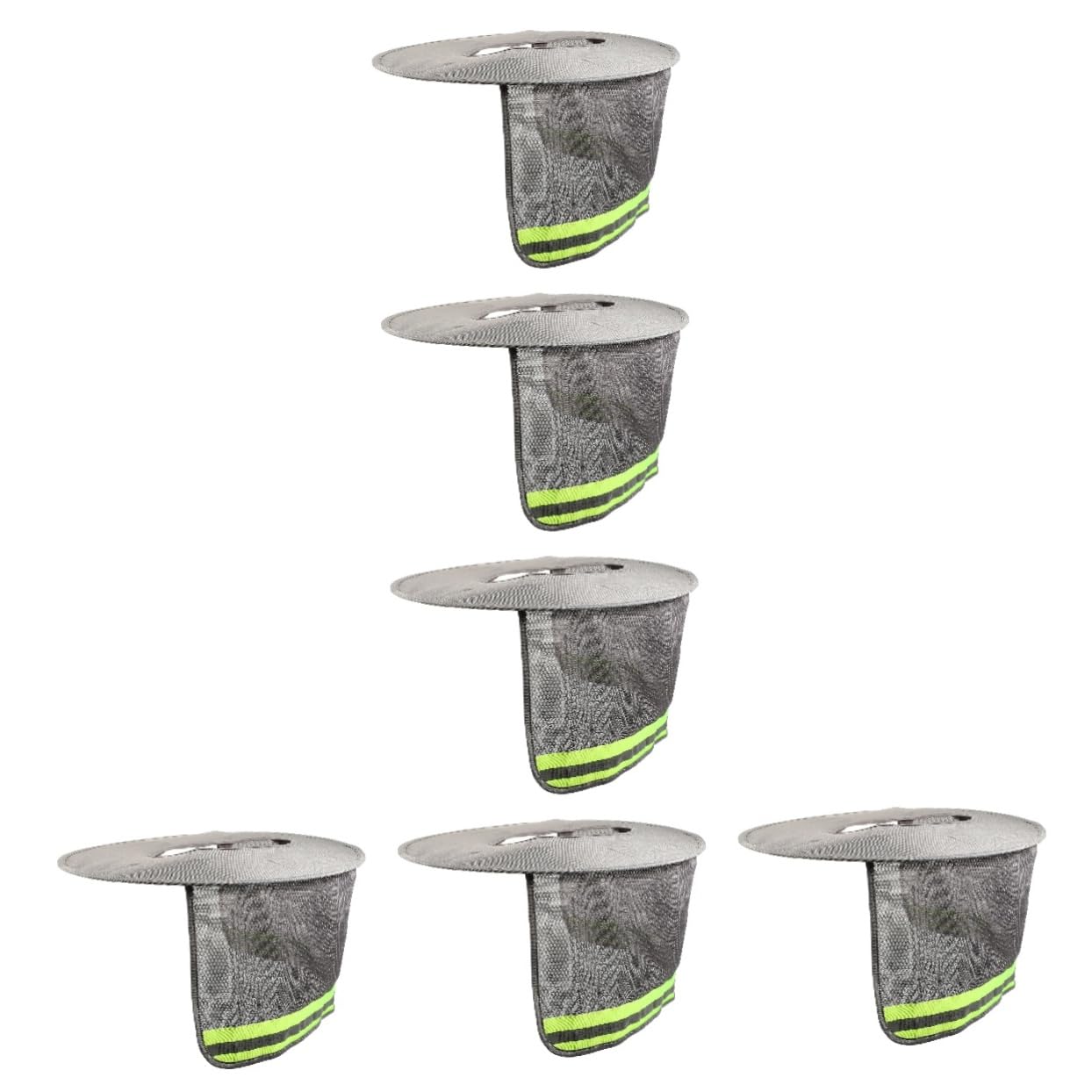 Artibetter 6piezas Sombrero De Seguridad Protección UV y Sombra para Cuello Accesorio Reflectante para Casco Duro para Trabajadores De Construcción y Sanidad