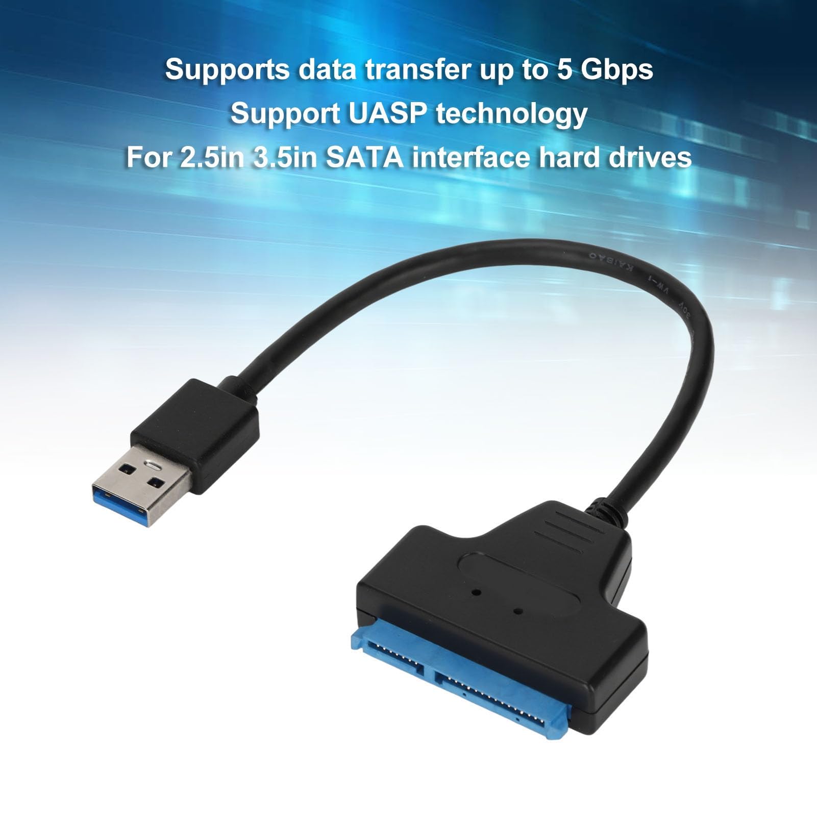Adapter USB 3.0 na SATA, szybki dostęp 5 Gb/s do dysków twardych z interfejsem SATA 2,5 i 3,5 cala