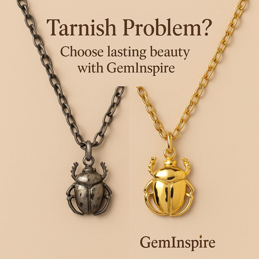 | Gold | 925 Sterling Silver | Dainty Amulet Necklace for Girls | Handmade | 14k Gold Plated | 18 Inch Adjustable Chain | Gift for Her - Image 3