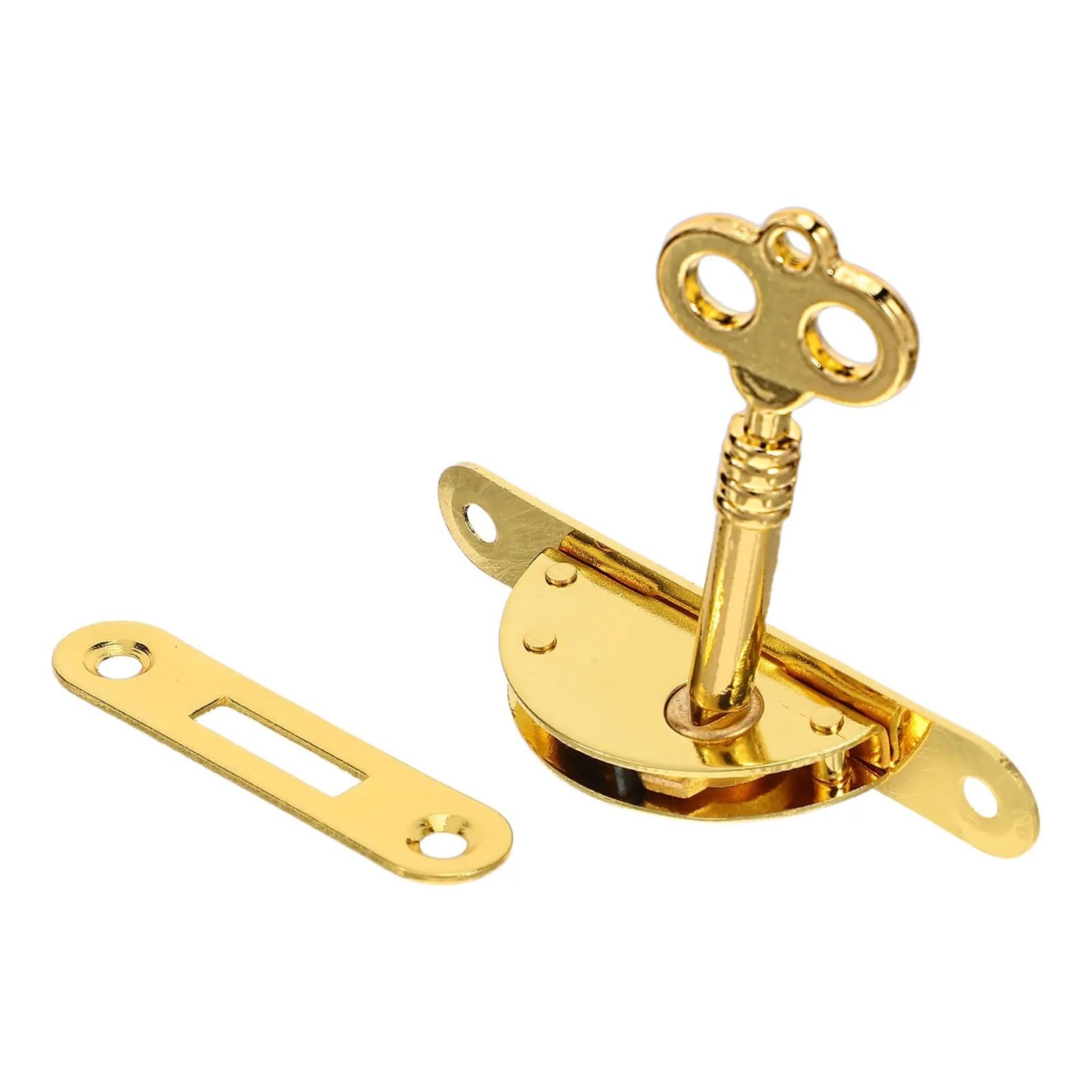 1Set Jewelry Box Hook Lock Cabinet Vintage Furniture Door Hardware for Drawers Cupboards Wooden Cases for Cabinets