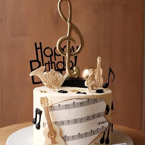 Miniatura 9 de Molde de silicona para saxofón de piano, para decoración de pasteles, decoración de cupcakes, pasta de goma de chocolate, arcilla polimérica, juego