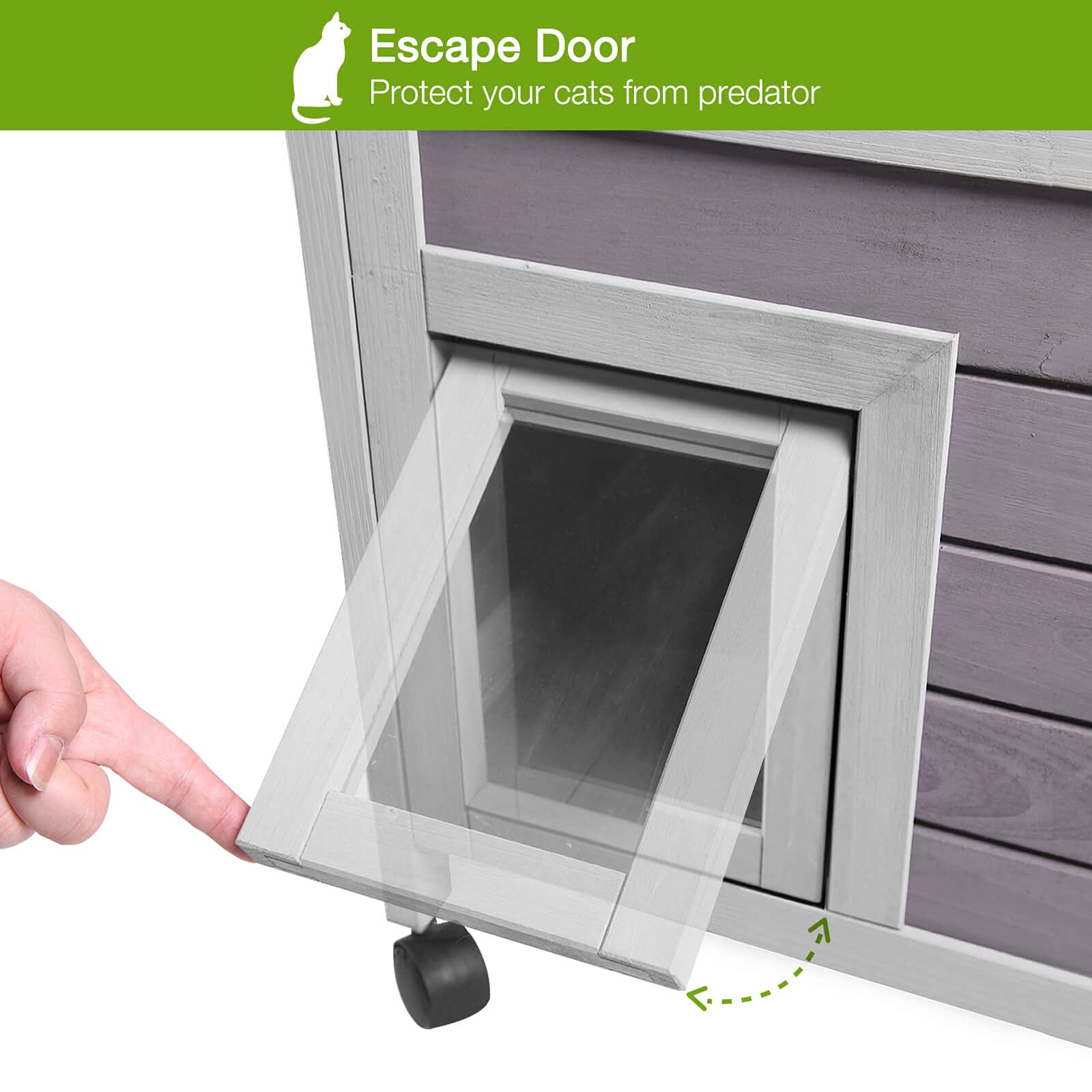 Outdoor Cat Houses for Feral Cats Weatherproof Outside Cat Shelter