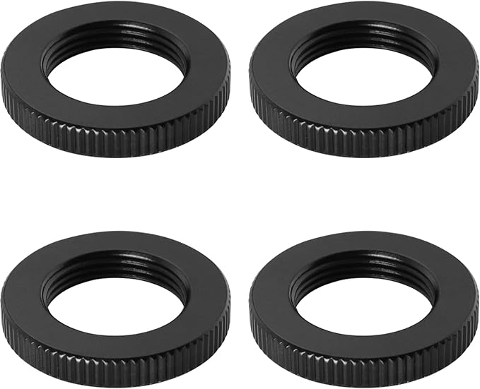 Knurled Microphone Stand Nut LUORNG 4PCS 5/8"27 Dual Lock