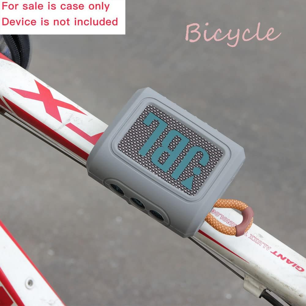 Hermitshell Hard Travel Case for JBL Go 3 / Go 4 Portable Bluetooth Speaker (Light Gray, Silicone Case) - Image 2