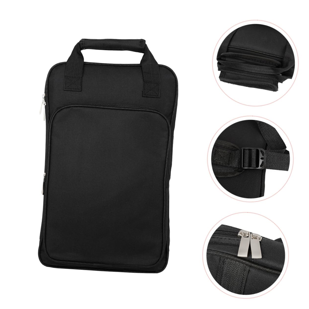 DECHOUS Custodia per Bacchette da Batteria Oxford e Cotone, Protezione e Facile da Trasportare, per Sale Prove e Palchi