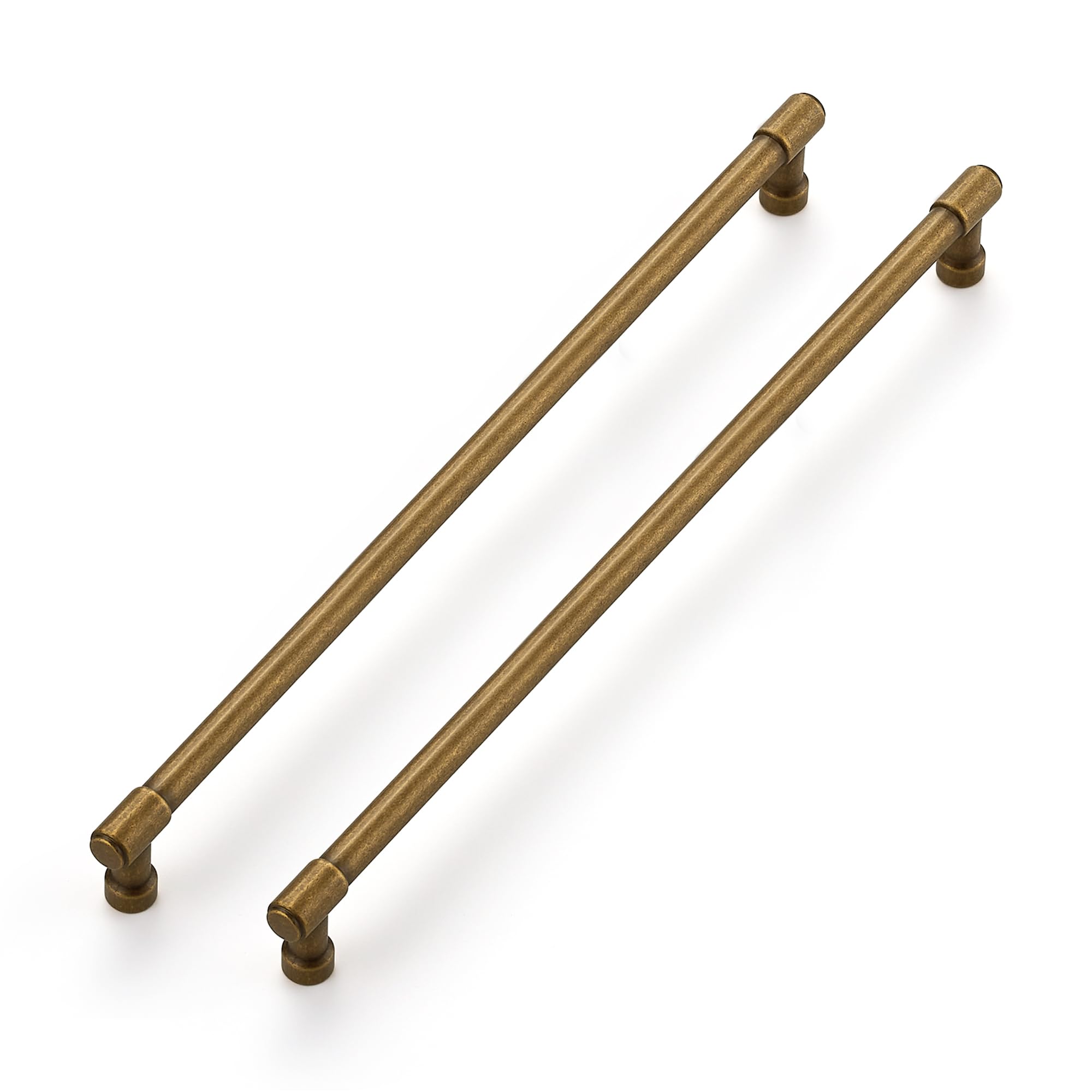 Ravinte Antique Brass Kitchen Pulls Cabinet Handles 12-3/5 Inch 10 Pack