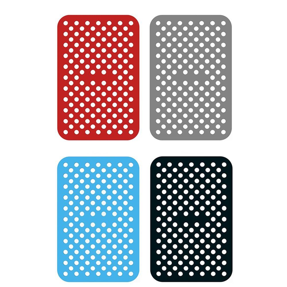 UDSKNV[KSL Reusable Silicone Rectangular Air Fryer Mat, Air Fryer Mat, Air Fryer Mat Accessory