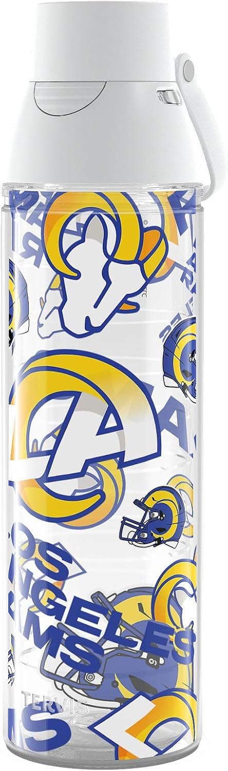 Tervis Venture® Lite Tritan 24OZ | NFL® Los Angeles Rams - All Over | Made in America, Leakproof, Double-Wall Vacuum Insulated, Keeps Drinks Cold