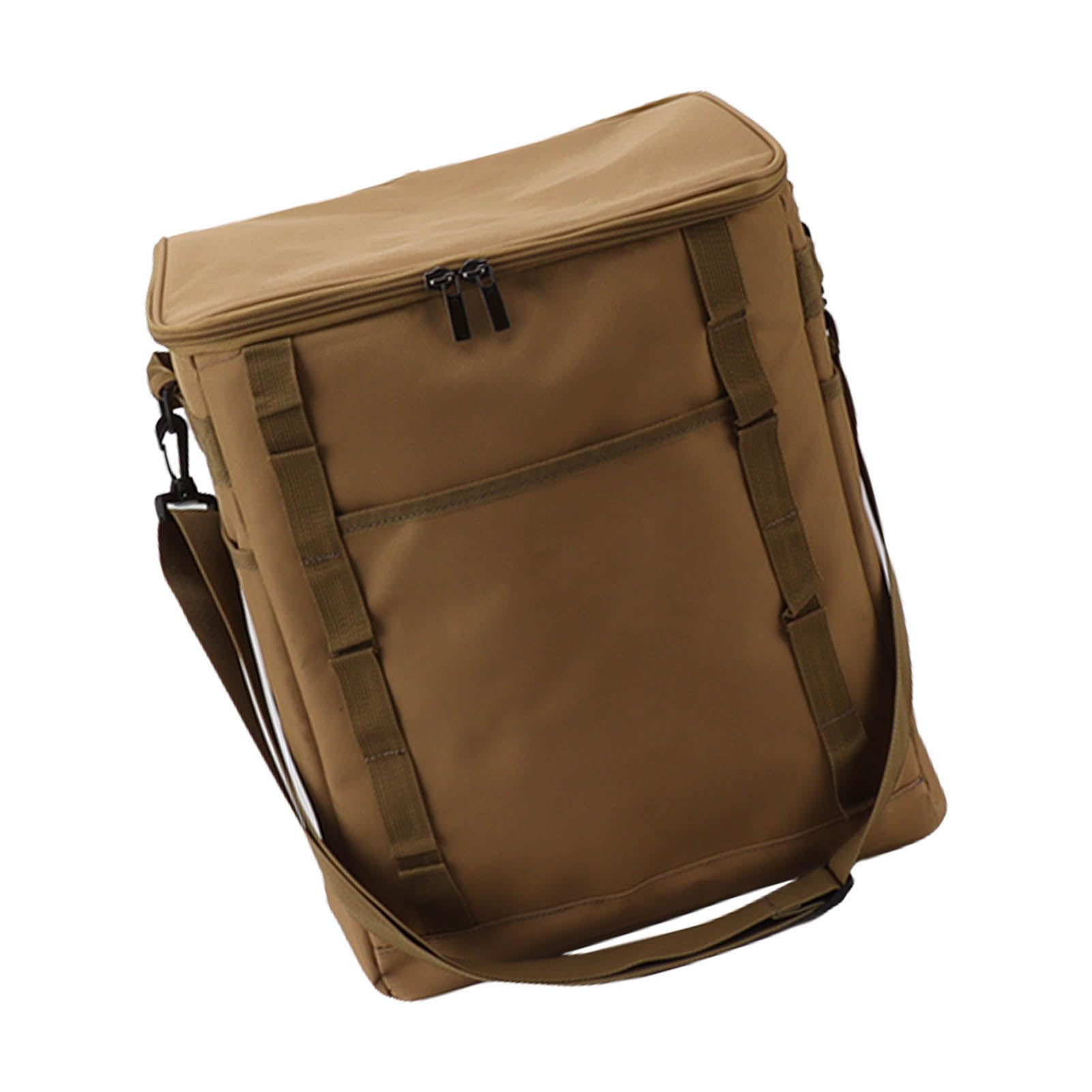 Haofy Borse per la Spesa Isolate per la Spesa, Borsa Termica per Alimenti Isolata da Campeggio Scatola Portatile per Esterni BBQ Picnic Lunch Box (Cachi)