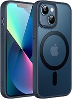 Vista 11 de JETech Funda magnética para iPhone 13 Mini de 5.4 pulgadas, compatible con MagSafe, translúcida mate, delgada, a prueba de golpes, color rosa tiza