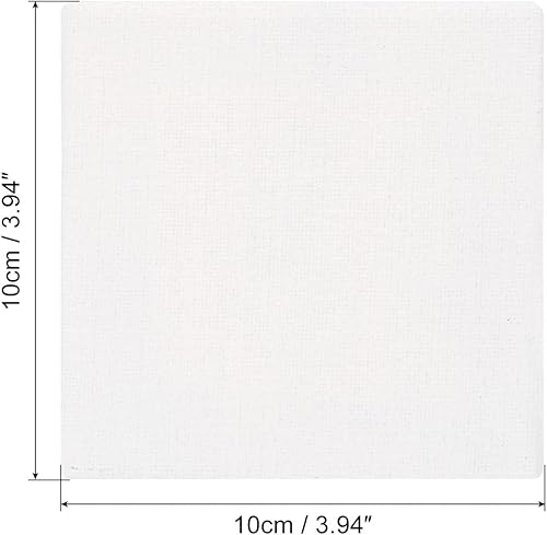Miniatura 2 de PATIKIL Lienzos de pintura de lino para pintura, paquete de 3 paneles cuadrados de madera de 12 x 12 pulgadas, paneles de lienzo de arte en blanco