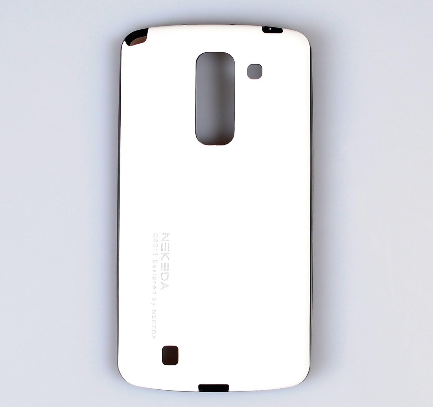 Nekeda PT Saffiano PU Leather Pattern Jelly Case for LG Optimus G Pro2 D837 D838 (White)