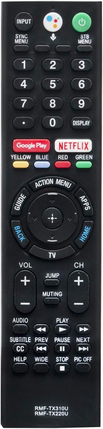 PerFascinRMF-TX310U Replacement Remote Control Work with Sony 4K Smart TV KD-49X750F KD-55X750F XBR-65A8G XBR85X900F XBR55X900F XBR49X900 FXBR75X850F