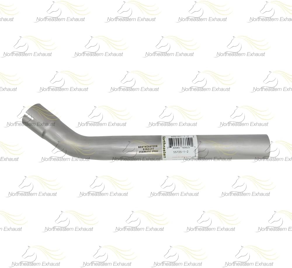 Exhaust Resonator Pipe Compatible for 2007 Mazda CX-9 3.5L | 2008-2015 Mazda CX-9 3.7L | Stainless Steel | Northeastern Exhaust | Includes Gasket, Clamps, Bolt Kit | Direct-Fit Replacement