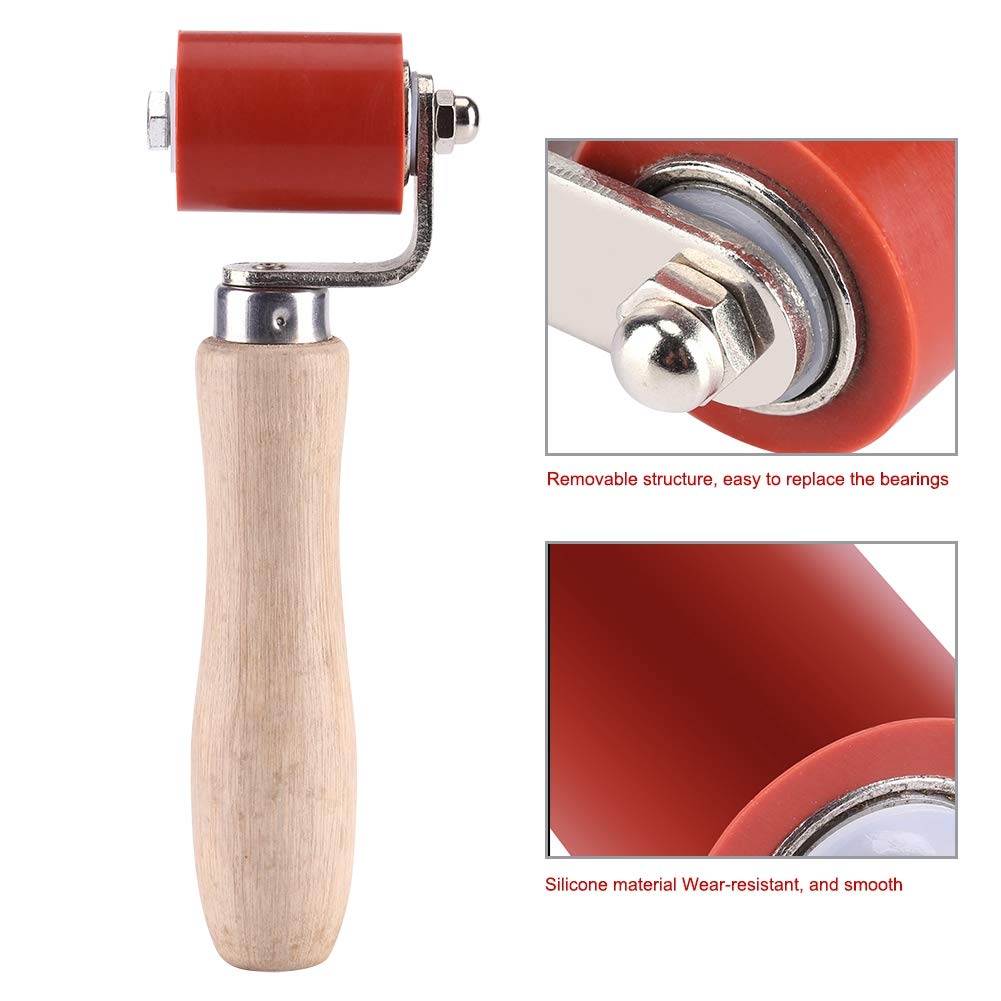 Silicon Seam Hand Pressure Roller - 40mm Silicone Stable High Temperature Resistant Roofing PVC Welding Tool Removable Structure - Image 2
