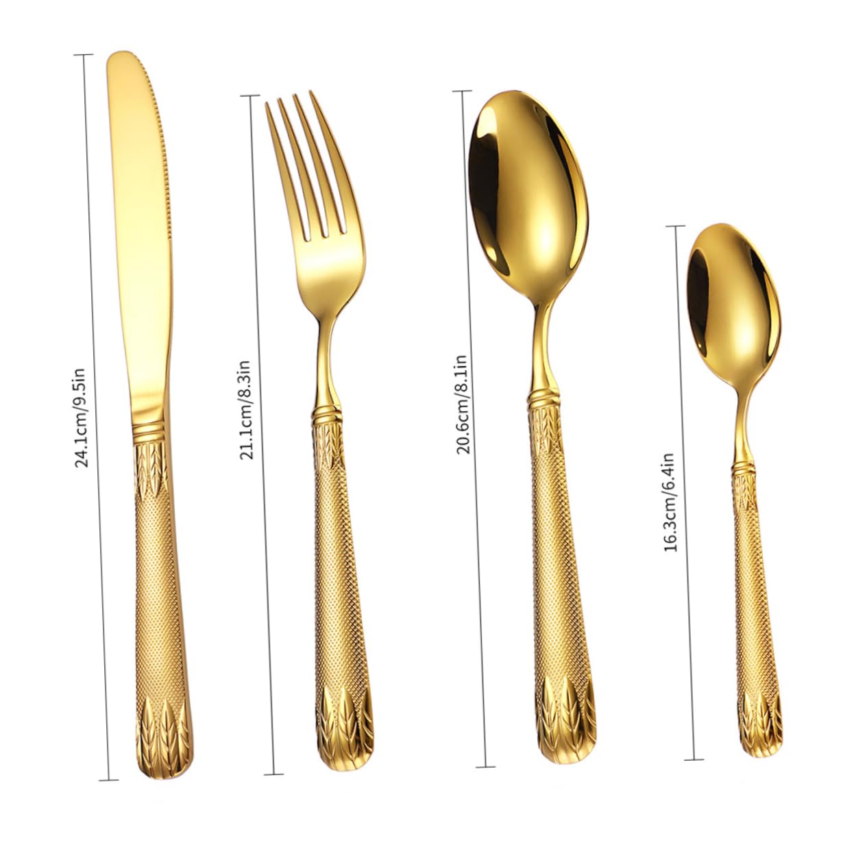 Cabilock 1Set Stainless Steel Food Grade Utensils for Home Dining Forks and Spoons Kit Elegant Dinnerware for Special Occasions and Everyday Use