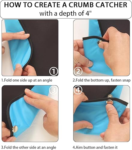 Miniatura 6 de 2 Baberos para Adultos para Hombres, Baberos para Hombres Mayores para Comer, Baberos Lavables y Reutilizables para Adultos