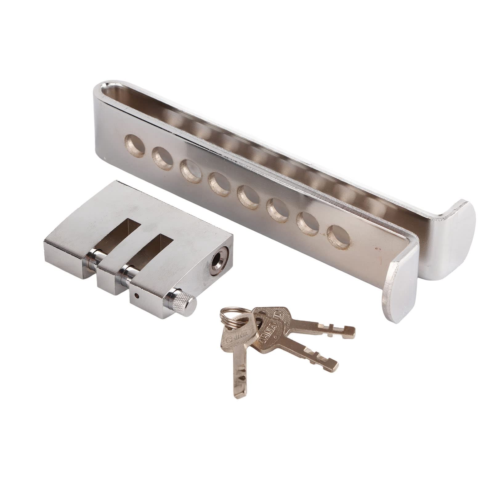 Candado de embrague de acero inoxidable de 7 agujeros, cerradura de embrague de acero inoxidable de alto rendimiento con 3 llaves, compatible con coches, camiones, furgonetas y SUV