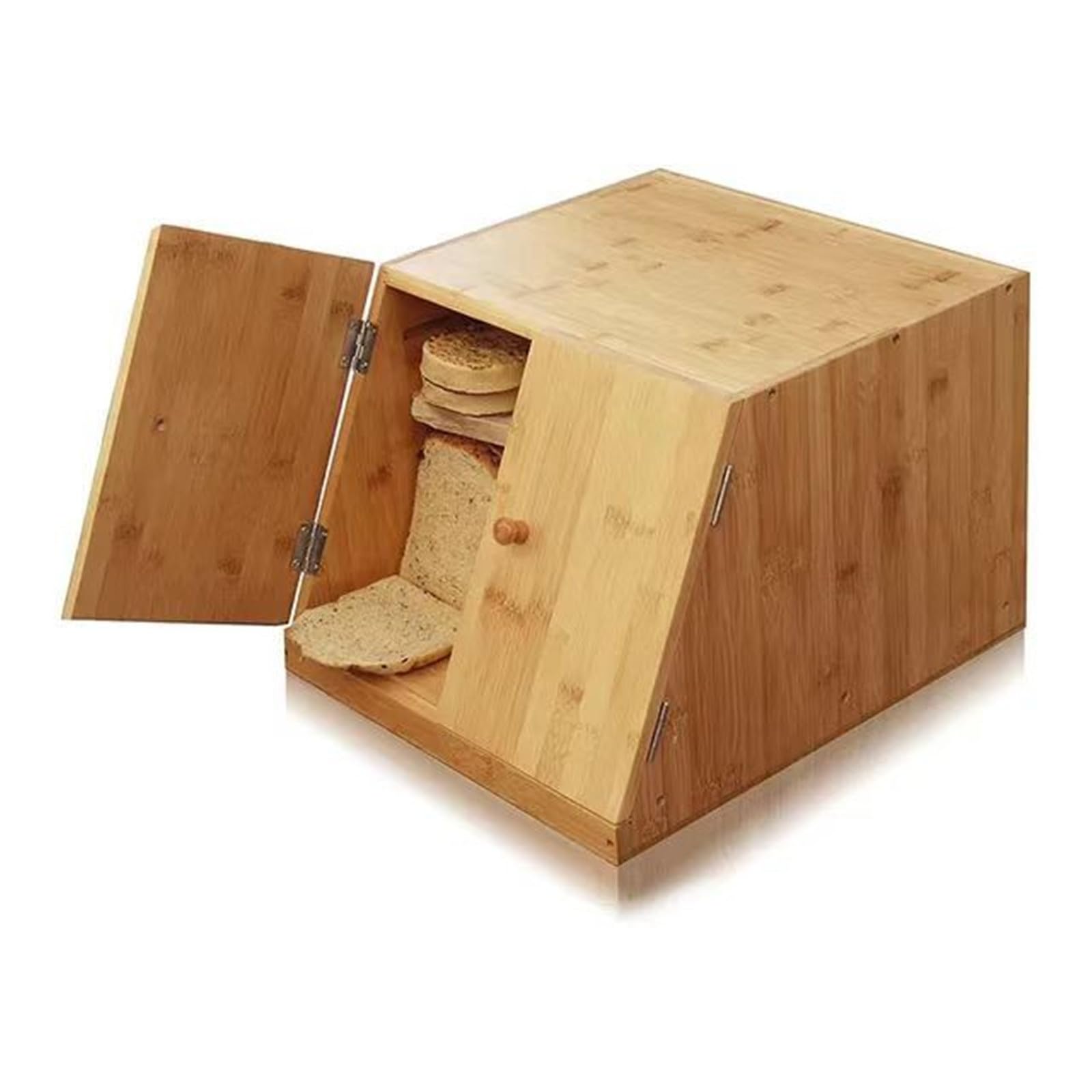 TLMDXTEU Bread Box Double Bread Box Adjustable Fruit Food Storage Cabinet for Kitchen Counter
