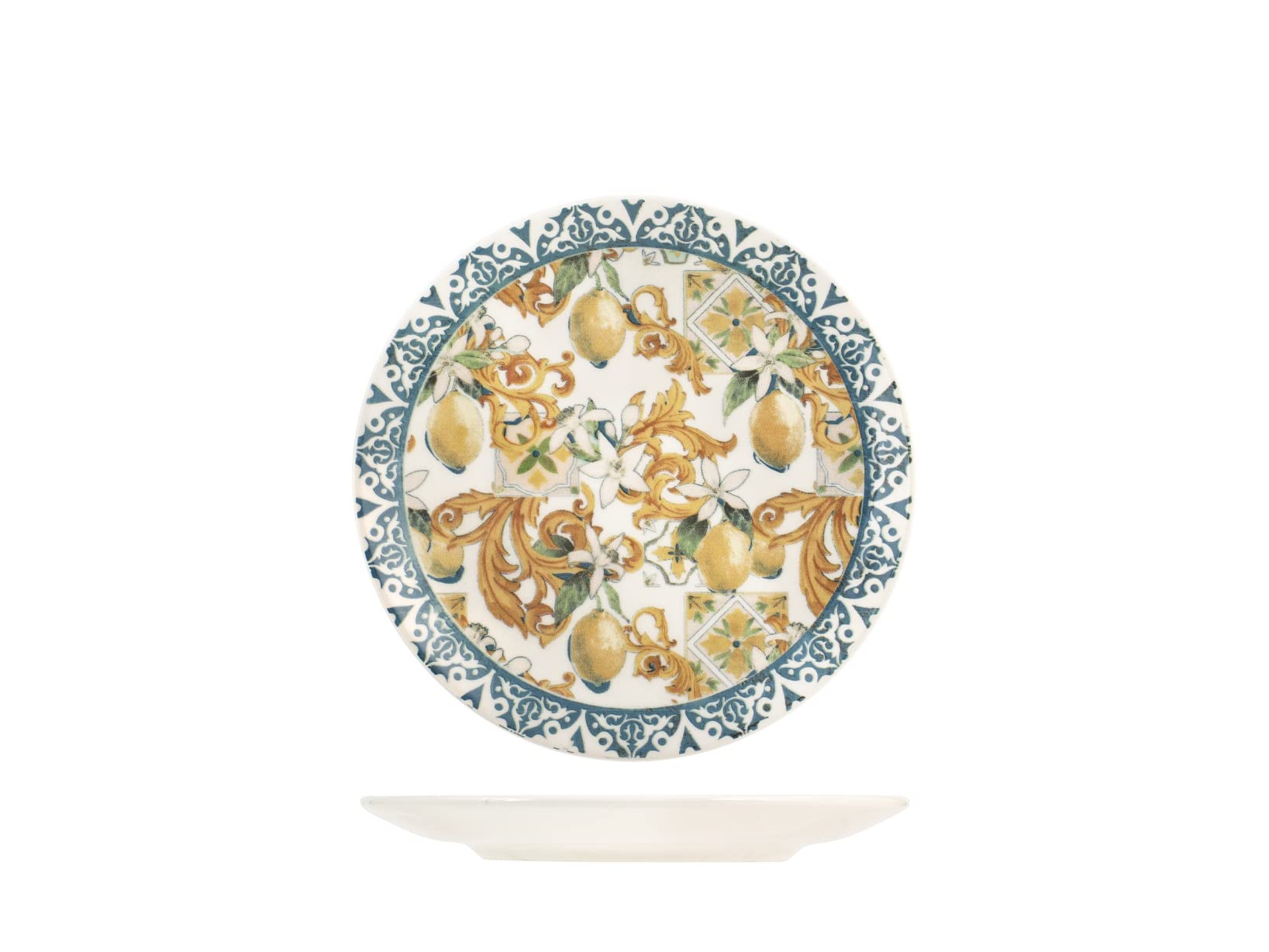 H&H Servizio Tavola 18 Pezzi Sicily In Stoneware Decorato