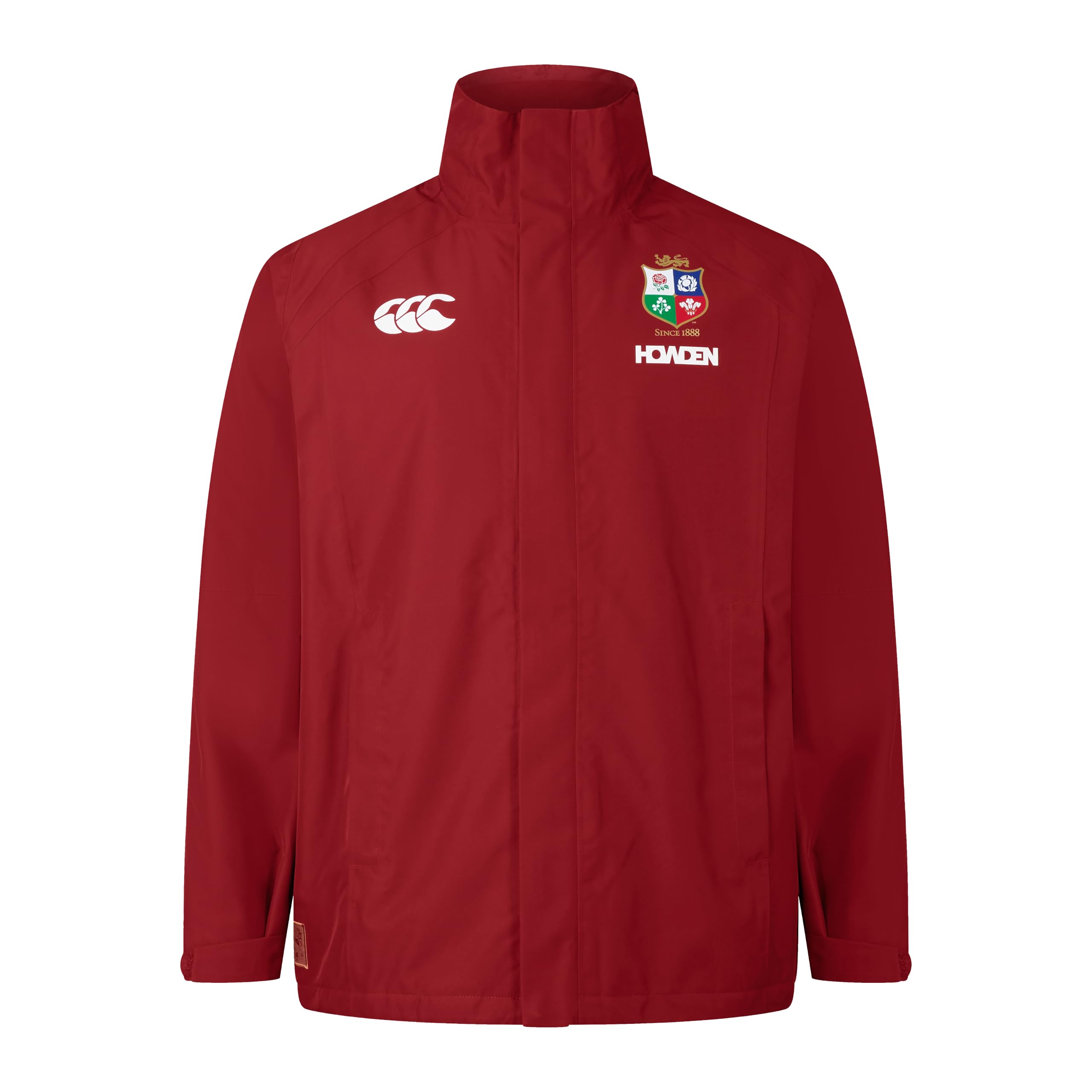 British & Irish Lions Men's Canterbury 2025 Waterproof Jacket, Red Dahlia, XXL