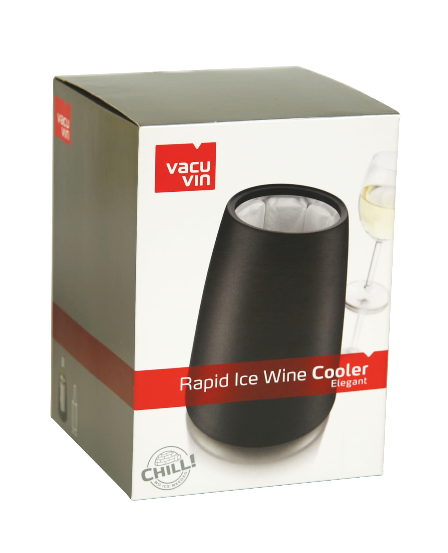 Raffreddatore Per Vino Vacu Vin - In Acciaio Inox, Senza Secchiello, Ideale Per Bottiglie Standard - Foto 3