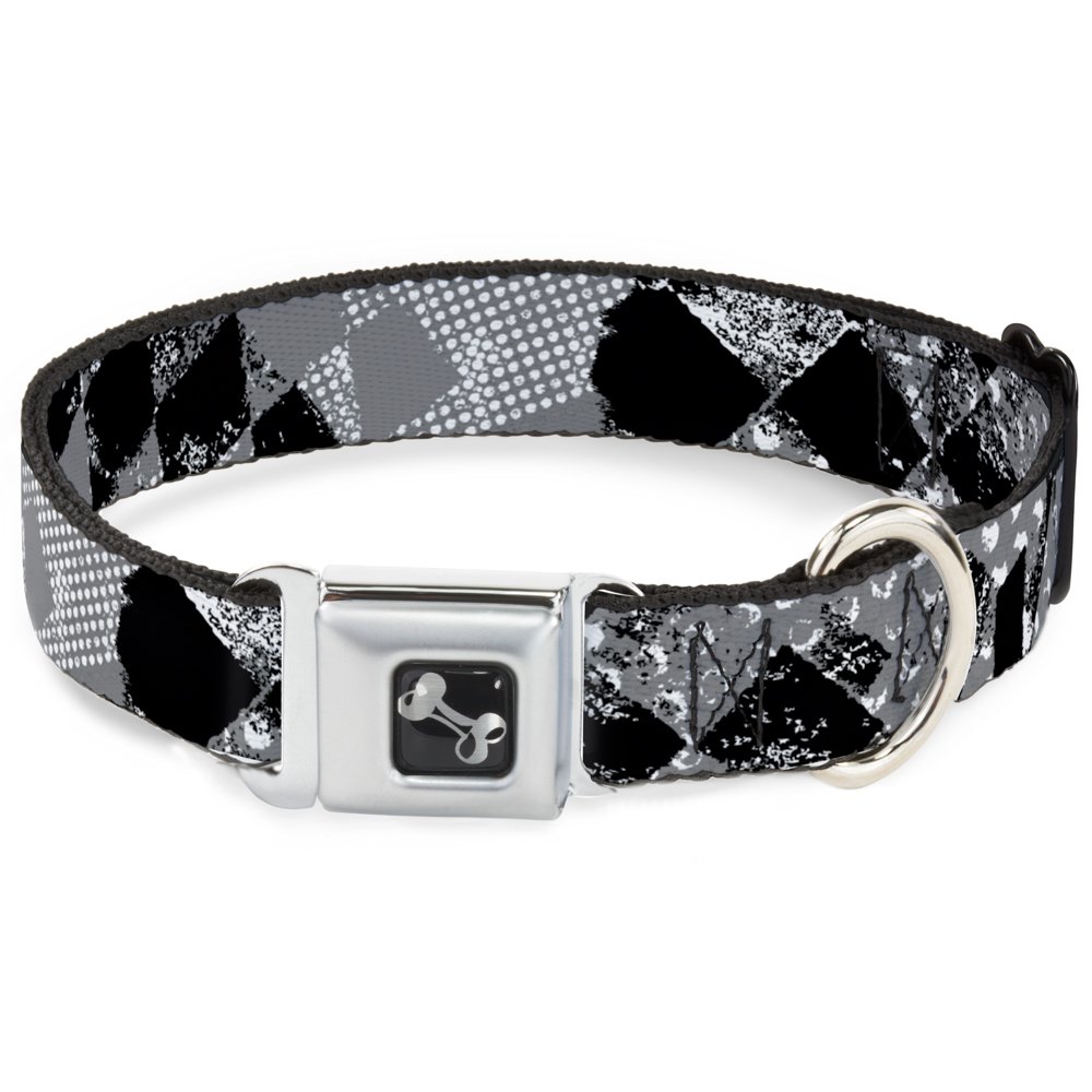 Collier de ceinture de sécurité pour chien S drapeau carreaux noir blanc voiture
