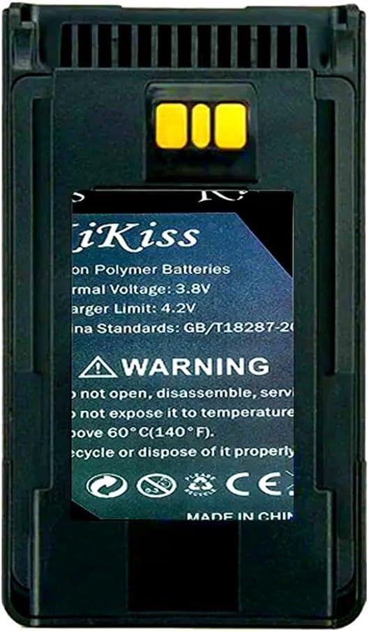 Energy-Efficient 3300mAh Battery Compatible for Vertex for YAESU EVX-231 EVX-261 EVX-530 FNB-V134Li V133Li Two Way Radio,0-Cycle Li-ion Polymer,Replacement Walkie - Talkie Battery