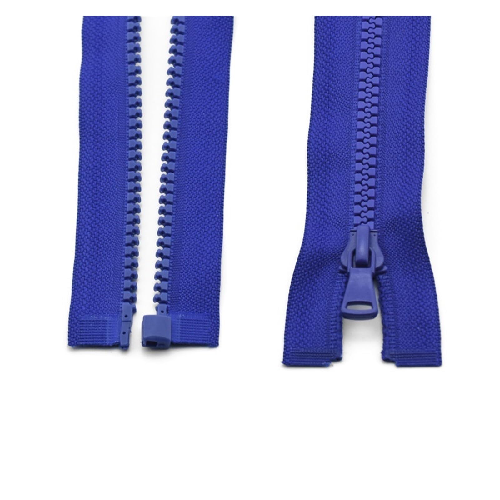 Zip 3 pcs 5# 30/40/55/60/70/80/90 cm Resin Zipper Open-End Auto Lock Plastic Zippers for Sewing Clothing Bag Clothes (Color : Royal Blue, Size : 60CM_5#)