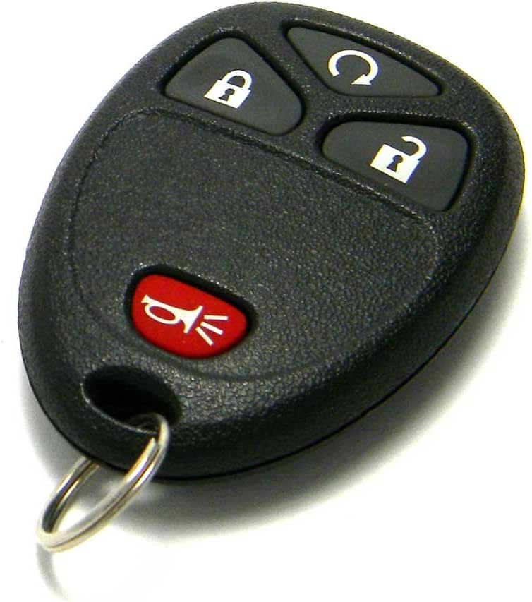 OEM Electronic 4-Button Key Fob Remote Compatible with Buick Cadillac Chevrolet GMC Pontiac Saturn (FCC ID: OUC60221 / OUC60270, P/N: 22936098)