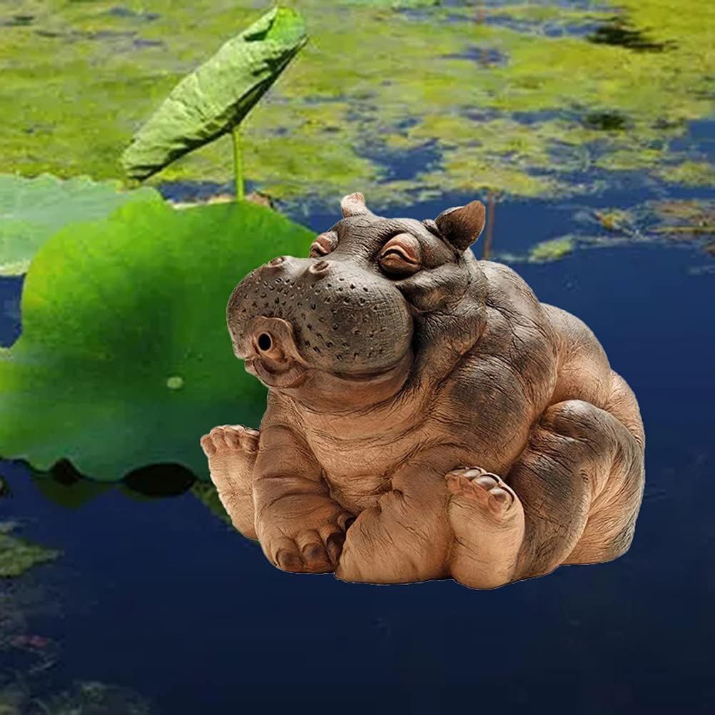 Statuette d'animal de jardin en résine pour bassin