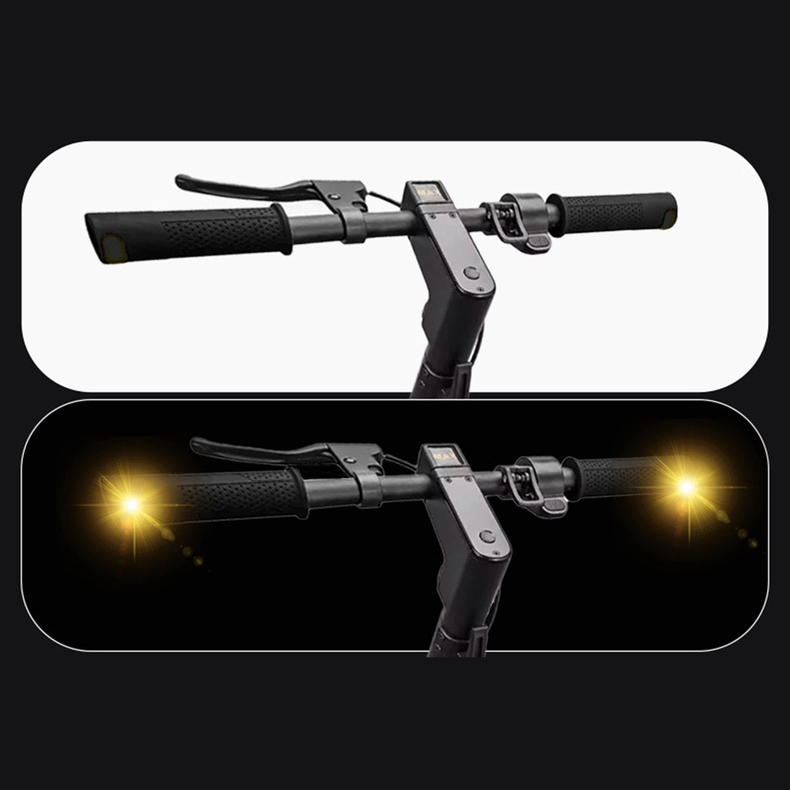 Générique Clignotants Pour Trottinette Lampe LED Étanche De Remplacement | Feu Clignotant Pour Poignée De Trottinette Électrique pour VTT, Vélo de Route, Vélo Pliant, Sortie Extérieure, Trajet ,