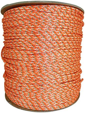 SGT KNOTS #4 Dacron Polyester Pull Cord - Small Engine Replacement Cord Rope for Lawn Mowers, Generators & More (300ft, Orange)