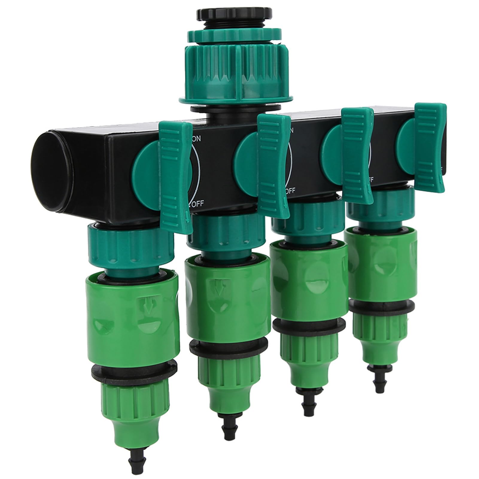 Sdoppiatore for rubinetto a 4 vie con connettore rapido da 1/4 pollice for irrigazione, 3/4 pollice 1 pollice 1/2 pollice