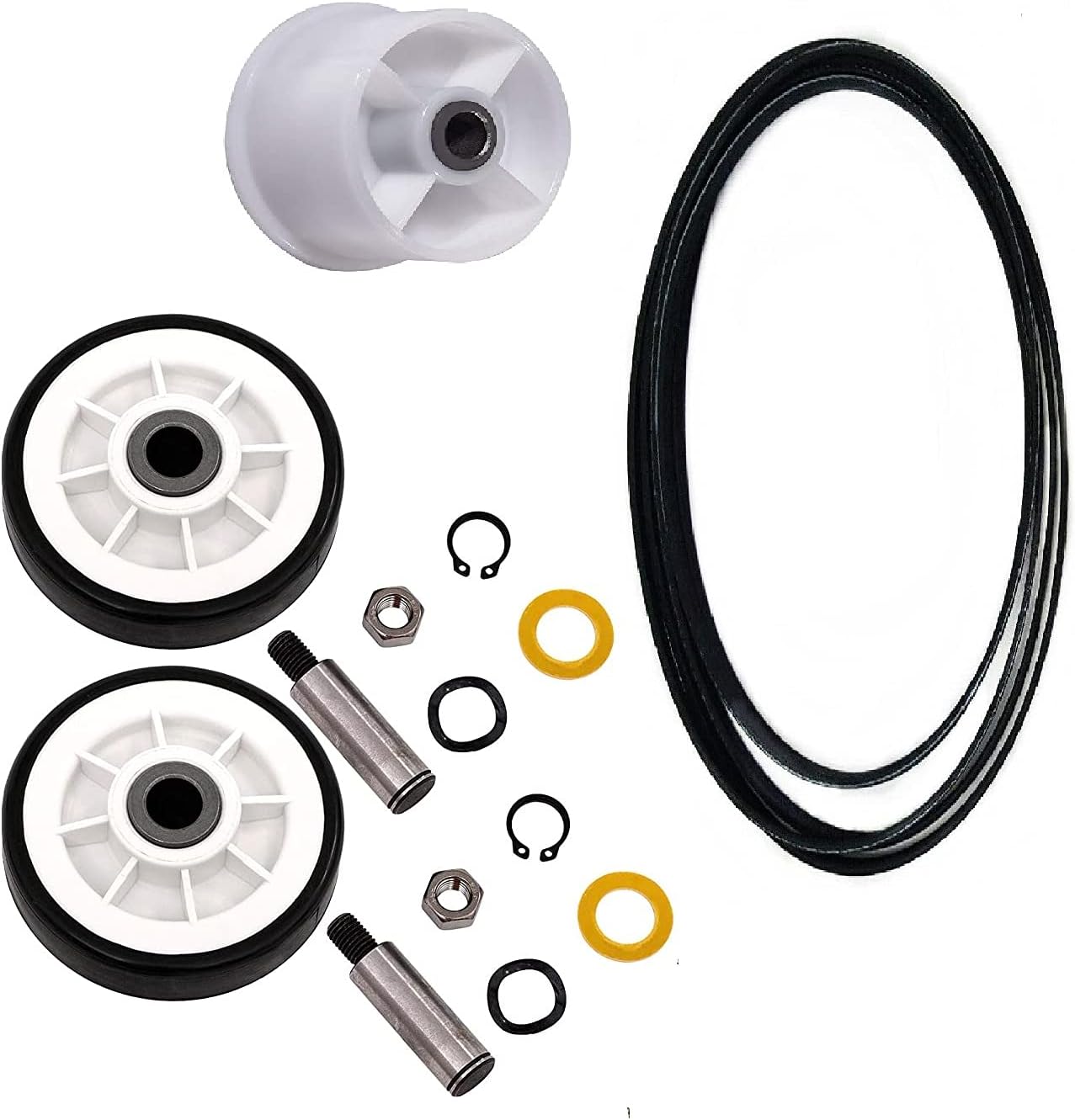 Dryer Repair Kit Rollers Belt Idler Pulley Replace For