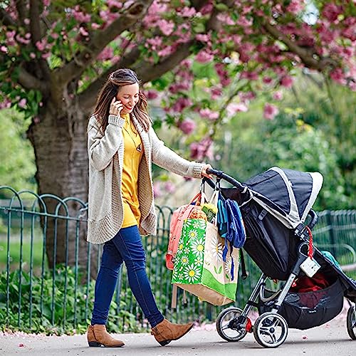 Baby Uma Kinderwagenhaken (2er-Pack) - Universelle Kinderwagen Haken für Taschen, Rutschfeste Klettverschlüsse, Stabile Karabinerhaken mit 5 kg Tragkraft